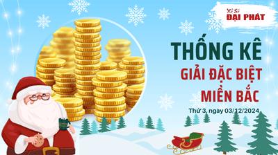 Thống Kê Giải Đặc Biệt Miền Bắc Hôm Nay Thứ 3 Ngày 03/12/2024