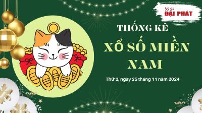 Thống Kê Xổ Số Miền Nam 25/11/2024 - Thống Kê XSMN Thứ 2