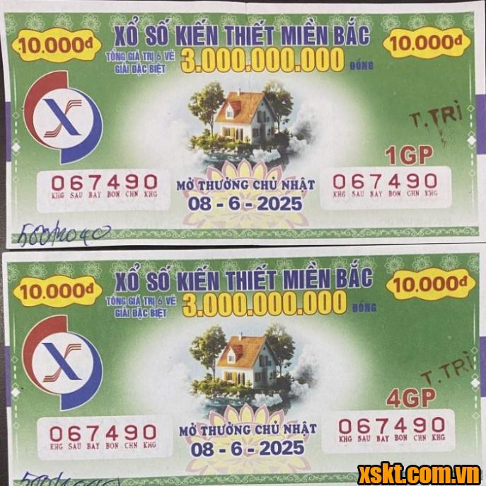 XSMB: Đã có khách hàng ở huyện Thanh Trì trúng hơn 1 tỷ đồng kỳ quay ngày 8/6/2025