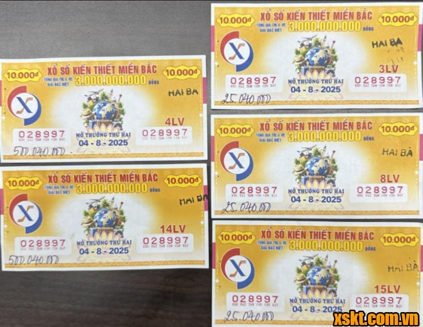 XSMB: Khách hàng ở Thường Tín Hà Nội trúng 1 tỷ đồng kỳ quay ngày 4/8/2025