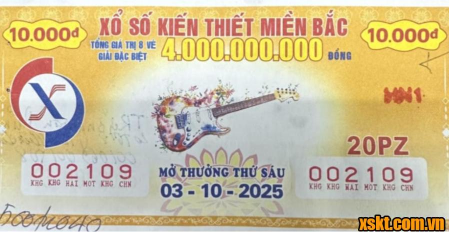 XSMB: Khách hàng ở Hai Bà Trưng trúng 500 triệu đồng kỳ quay ngày 3/10/2025