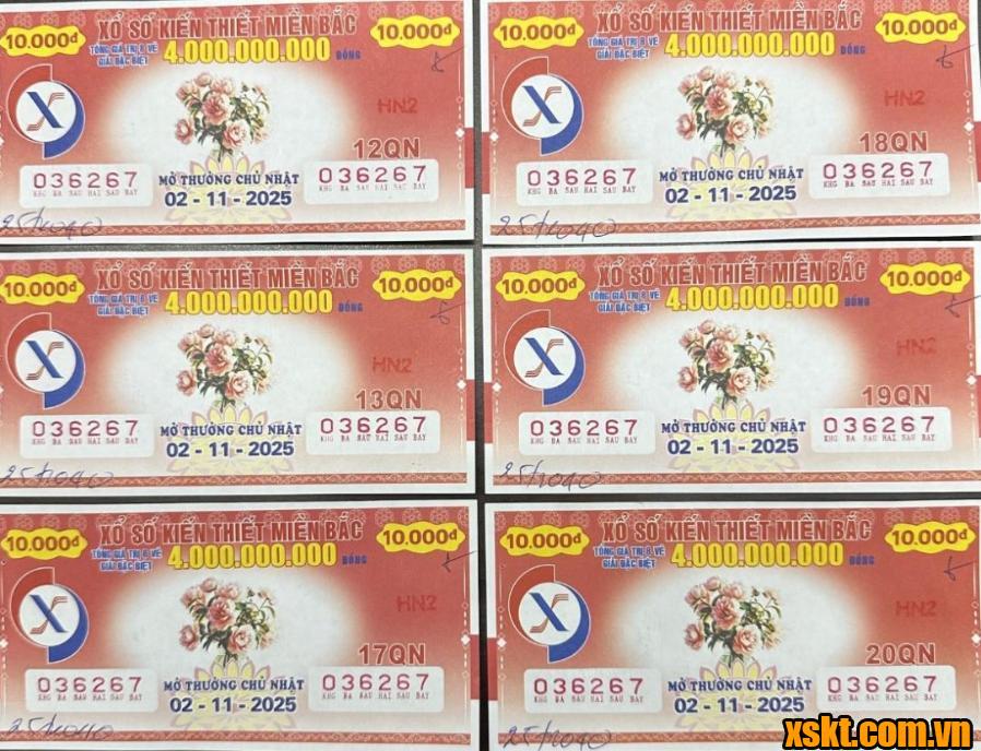 XSMB: Khách hàng ở Thánh Hóa trúng 1,6 tỷ đồng kỳ quay ngày 2/11/2025