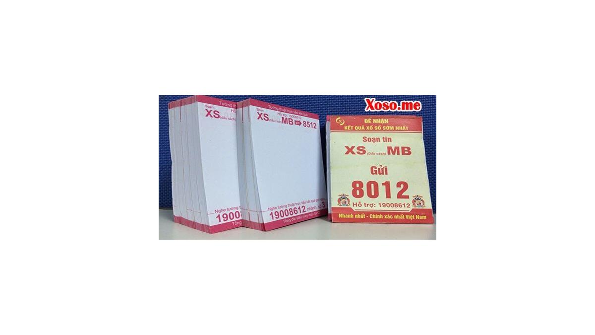 Bán tích kê xổ số ghi kết quả miền Bắc rẻ nhất